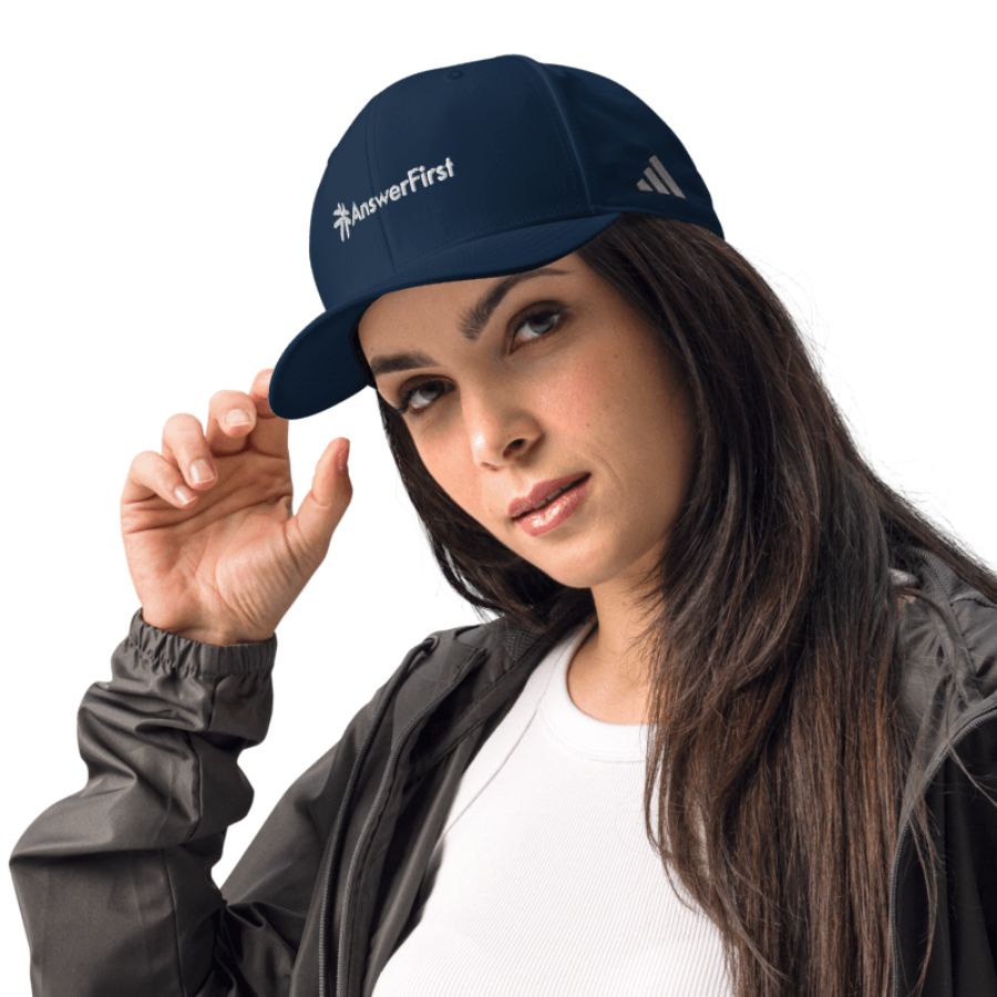 AnswerFirst Logo Performance Hat - Navy